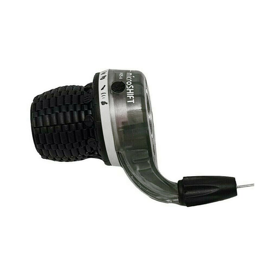 microSHIFT M25-6 6 Speed Shimano Compatible Twist Grip - Clear