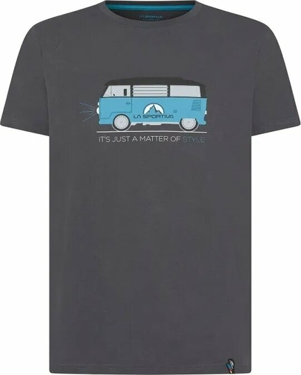 La Sportiva Van T-Shirt M Carbon/Topaz S