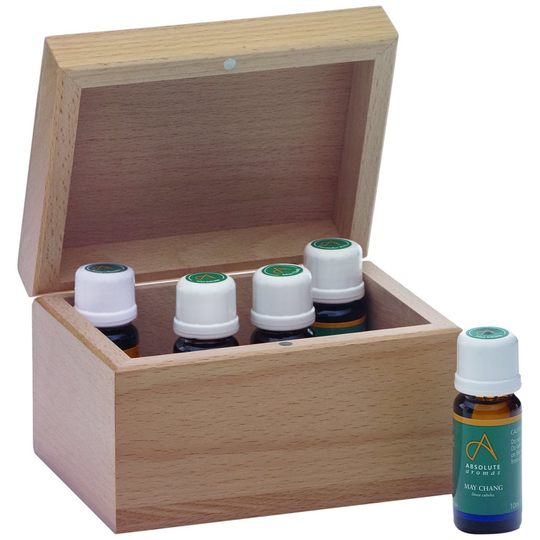 Absolute Aromas Wooden Storage Box 12 Holes to hold 10ml essential oils