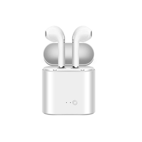 (i7s-NOPACKAGE-WHITE) i7s TWS Wireless Earphone 3D Bluetooth5.0 Headphones Android Headset For Iphone 7 8 plus x xr Xiaomi Mi 9T + Charging Box Sport