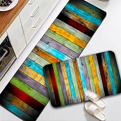 Kitchen Diatomaceous Earth Rug Colorful Wood Super Absorbent for Kitchen Room Living Room Quick-Drying Non-Slip Door mat Lightinthebox