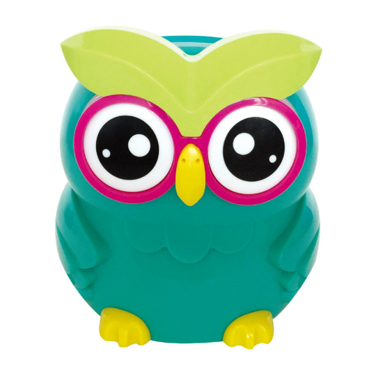 (Teal) UK STERLING COIN SMART PIGGY BANK DIGITAL COIN BANK AUTOMATICAL COUNTING LCD SCREEN MONEY BOX JAR OWL SHAPE