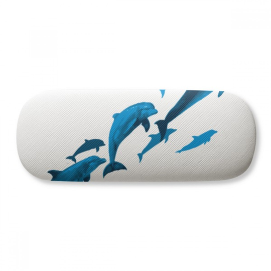 Dolphin Big Small Glasses Case Eyeglasses Hard Shell Storage Spectacle Box