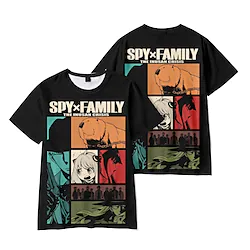 Inspired by Spy x Family Spy Family Loid Forger Yor Forger Anya Forger Cosplay Costume T-shirt Cartoon Anime Harajuku Graphic Kawaii T-shirt For Men's Women's Unisex Adults' Hot Stamping 100 Lightinthebox