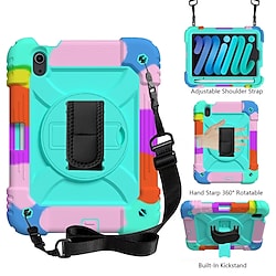 Tablet Case Cover For Apple iPad mini 6th 360° Rotation Portable Pencil Holder Armor Plastic Silicone For Kids Lightinthebox