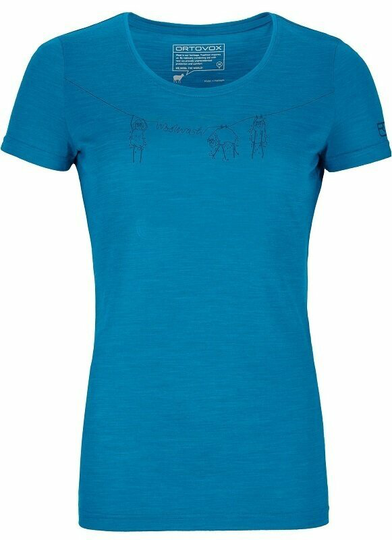 Ortovox 120 Cool Tec Wool Wash T-Shirt W Heritage Blue XS