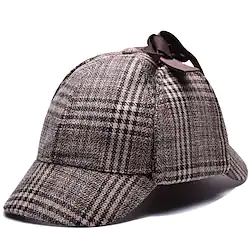 Retro Vintage Roaring 20s 1920s Deerstalker Men's All Costume Hat Vintage Cosplay Event / Party Festival Hat New Year Lightinthebox