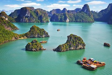 Halong day tour 4 hours Cruise from hanoi city with luxury van