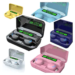 F95 TWS True Wireless Bluetooth Earphone Stereo Earbuds Binaural Call Touch Control Earphones With Magnetic Switch Large Capacity Charging Box Power Bank LED Digital Display Sport Headset Lightinthebox