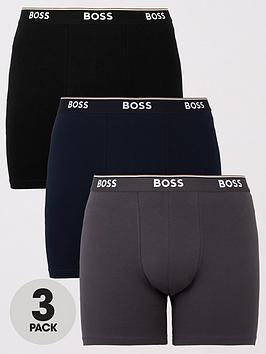 BOSS Bodywear Big & Tall 3 Pack Power Boxer Briefs - Multi, Open Blue, Size 3Xl, Men