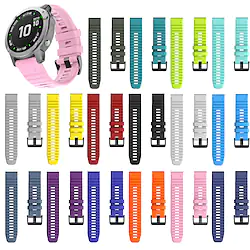 Smartwatch Band for Garmin Garmin Fenix 7 Sapphire Solar / 6 Pro / 5 Plus Forerunner 935 945 Approach S60 S62 Quatix 6/5 Sport Band Soft Comfortable Silicone QuickFit Wrist Strap 22mm Lightinthebox