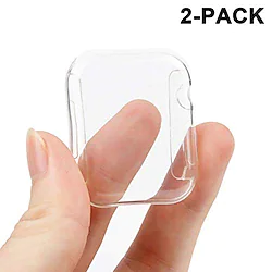 2 Pack Watch Case with Screen Protector Compatible with Apple iWatch Series 6/5/4 / SE Scratch Resistant Shockproof All Around Protective TPU Watch Cover Lightinthebox