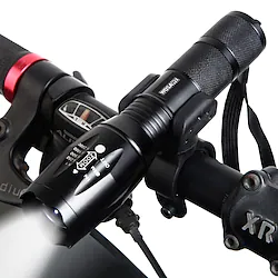 Dual LED Bike Light LED Flashlights / Torch Front Bike Light Bicycle Cycling 360° Rotation Multiple Modes Super Bright Portable 18650 1000 lm Chargeable 18650 lithium battery White Camping / Hiking Lightinthebox