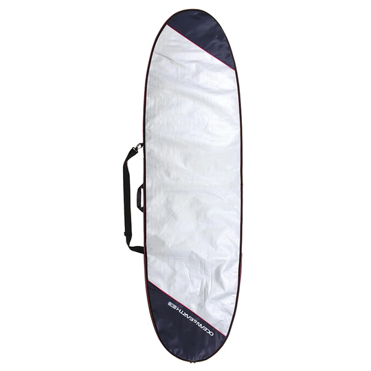 Ocean And Earth 9'6 Barry Longboard Surfboard Bag Cover - Silver/Red