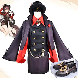 Inspired by Genshin Impact Hutao Anime Cosplay Costumes Japanese Halloween Cosplay Suits Costume For Women's Lightinthebox