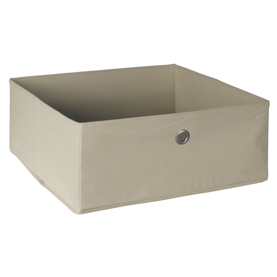 (Cream, 5) Collapsible Storage Boxes Non Woven Kids Toys