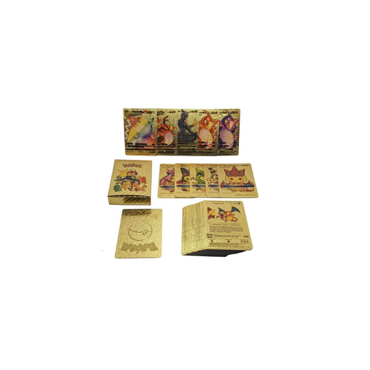 (Gold) Pokemon Boxed Card Bundle Pikachu GX Holo Card Set