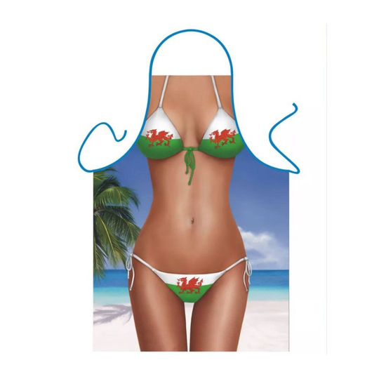 Welsh Bikini Novelty Apron