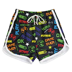 Kids Boys One Piece Beach Shorts Swimming Print Active Print Bathing Suits 3-10 Years Summer Navy Blue Lightinthebox