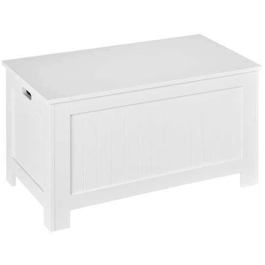 HOMCOM Large Storage Box Toy Chest Cabinet Unit Organizer Safety Hinge