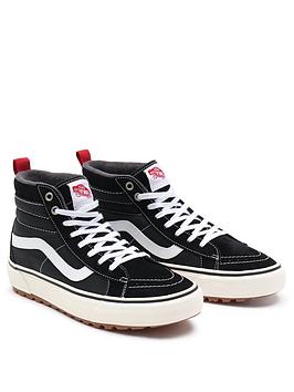 Vans Ua Sk8-hi Mte-1 - Black/White, Black/White, Size 6, Men