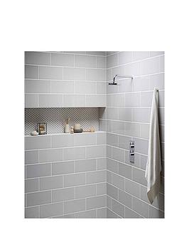 Topps Tiles Attingham Mist Grey 15Cm X 40Cm (Box Of 17 Tiles)