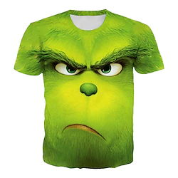 Inspired by The Grinch Grinch T-shirt Cartoon Manga Anime Harajuku Graphic Kawaii T-shirt For Men's Women's Unisex Adults' 3D Print 100% Polyester Lightinthebox