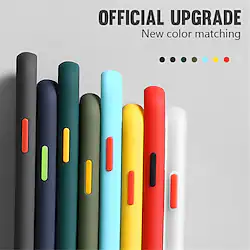 Phone Case For Apple Back Cover Frosted Armor Shockproof Solid Colored TPU PC Lightinthebox