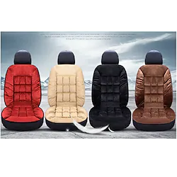 1 PCS Car Seat Covers Luxury Car Protectors Universal Anti-Slip Driver Seat Cover Plush with Backrest Strip-type Easy Install Universal Fit Interior Accessories for Auto Truck Van SUV for Winter Warm Lightinthebox