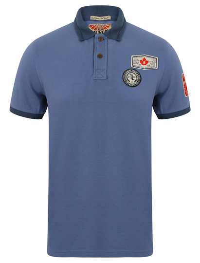 Polo Shirts Downton Pique Polo Shirt in Dutch Blue - Tokyo Laundry / S - Tokyo Laundry