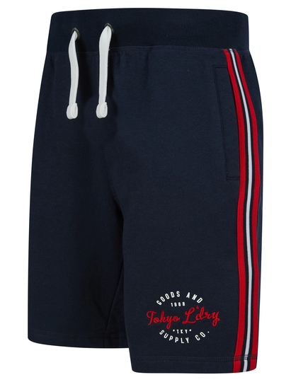 Jogger Shorts Taper Brushback Fleece Jogger Shorts with Tap Detail in Sky Captain Navy - Tokyo Laundry / S - Tokyo Laundry