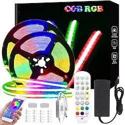 32.8ft 10m COB Bluetooth LED Smart Strip Lights Christmas Decor Music Sync RGB APP Color Changing for Bedroom Home TV Back Light DIY Décor Lightinthebox