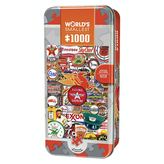 Masterpieces Puzzle Worlds Smallest Retro Petrol Tin Box Puzzle 1000 Piece Jigsaw Puzzle