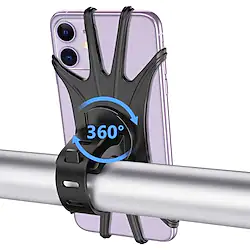 Bike Phone Mount Anti-Slip Adjustable 360°Rolling / Rotatable for Road Bike Mountain Bike MTB Folding Bike Silica Gel Cycling Bicycle Black Lightinthebox