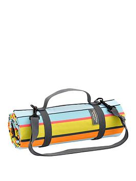 Summerhouse By Navigate Waikiki Picnic Blanket With Carry Handle And Waterproof Backing
