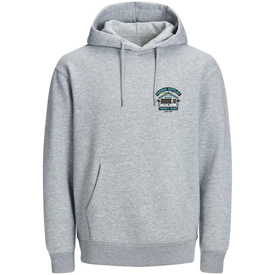 Yakwax 20 Year Anniversary Pullover Hoodie - Heather Grey