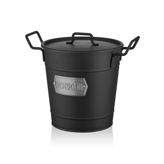 The Mia Black Washing Powder Storage Box