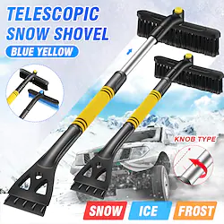 Extendable Car Exterior Accessories -Snow Ice Remover Snow Brush and Ice Scraper with Foam Grip Brush Supports 360 Degree Rotation for Car Windshield Lightinthebox