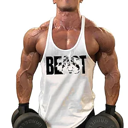 Men's Running Tank Top Racerback Sleeveless Tee Tshirt Athletic Breathable Quick Dry Moisture Wicking Gym Workout Running Active Training Sportswear Activewear Black Yellow Burgundy Lightinthebox