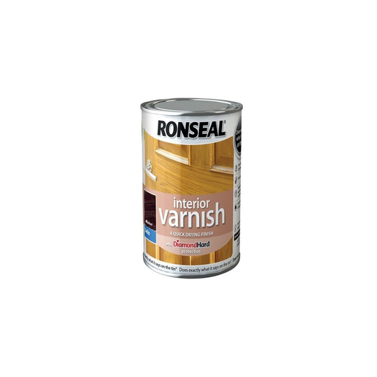 Ronseal 750ml Quick Dry Satin Interior Varnish - Walnut