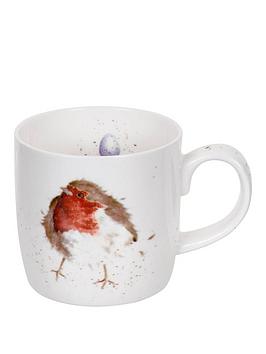 Royal Worcester Wrendale Garden Friend Robin Mug