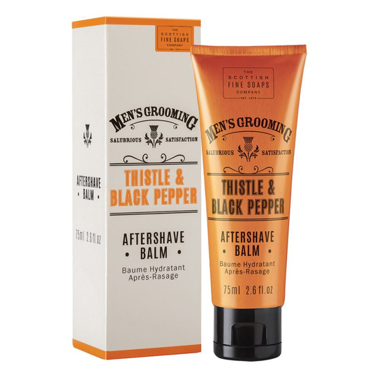 Thistle & Black Pepper Aftershave Balm 75ml by Scottish Fine Soaps