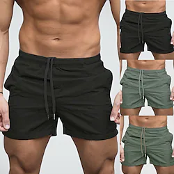 Men's Swim Trunks Swim Shorts Quick Dry Board Shorts Bathing Suit with Pockets Drawstring Swimming Surfing Beach Water Sports Solid Colored Summer Lightinthebox