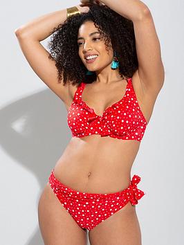 Pour Moi Mini Maxi Fold Over Brief - Red
