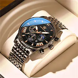 Kefio New P828 Men'S Watch Waterproof Glow-In-The-Dark Calendar Ultra-Thin Quartz Watch Live Foreign Trade Boom Lightinthebox