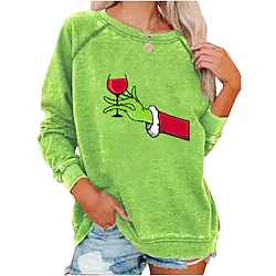 Christmas Grinch Ugly Christmas Sweater / Sweatshirt Adults' Women's Cosplay Christmas Christmas Christmas Carnival Masquerade Festival / Holiday Polyester Purple / Blue / Black / Green Women's Easy Lightinthebox