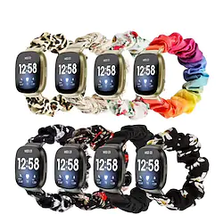 Smart Watch Band for Fitbit Versa 3 / Fitbit Sense Fabric Smartwatch Strap Multilayer Braided Sport Band Scrunchie Band Replacement Wristband Lightinthebox