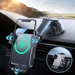 Wireless Car Charger JOYROOM 15W Qi Fast Charging Car Charger Phone Holder Mount Auto-Clamping Alignment Windshield Dashboard Air Vent Cell Phone Holder for iPhone 13 Pro Max 12 11 Galaxy S22/S20 Lightinthebox