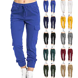 Women's Sweatpants Hiking Cargo Pants Joggers Pants Summer Outdoor Loose Ripstop Breathable Quick Dry Stretch Bottoms Drawstring Elastic Waist White Black Gym Workout Fishing Climbing S M L XL XXL Lightinthebox