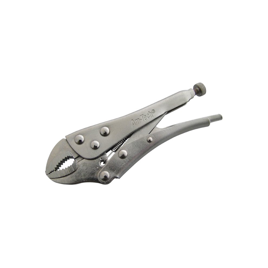 5" Nickel Plated Locking Grip Plier - Pliers 5 Mole Grips Serrated Vice Jaws - locking pliers grip 5 mole grips nickel plated serrated vice jaws new